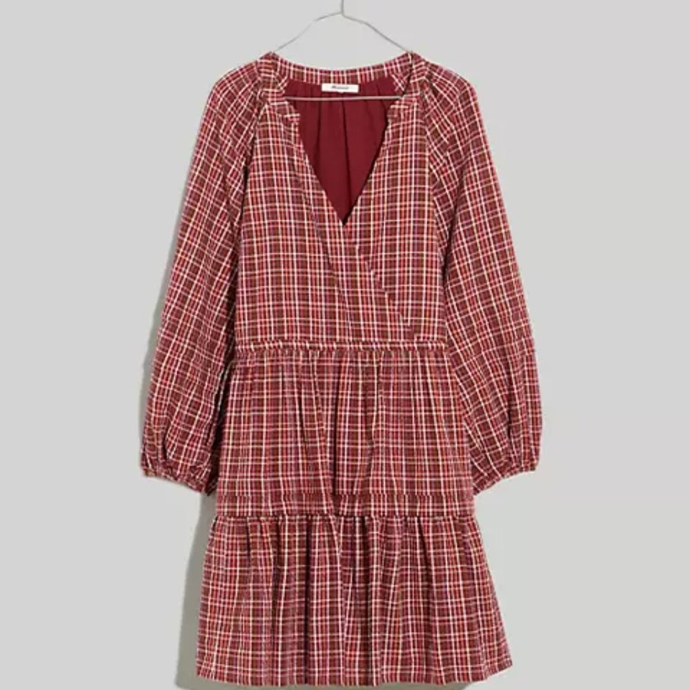 Seersucker Wrap Mini Dress *NWT*